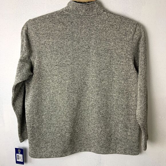 Pro Edge by Knights Apparel Classic Michigan Logo Quarter Zip Sweater Gray XXL - Picture 2 of 5